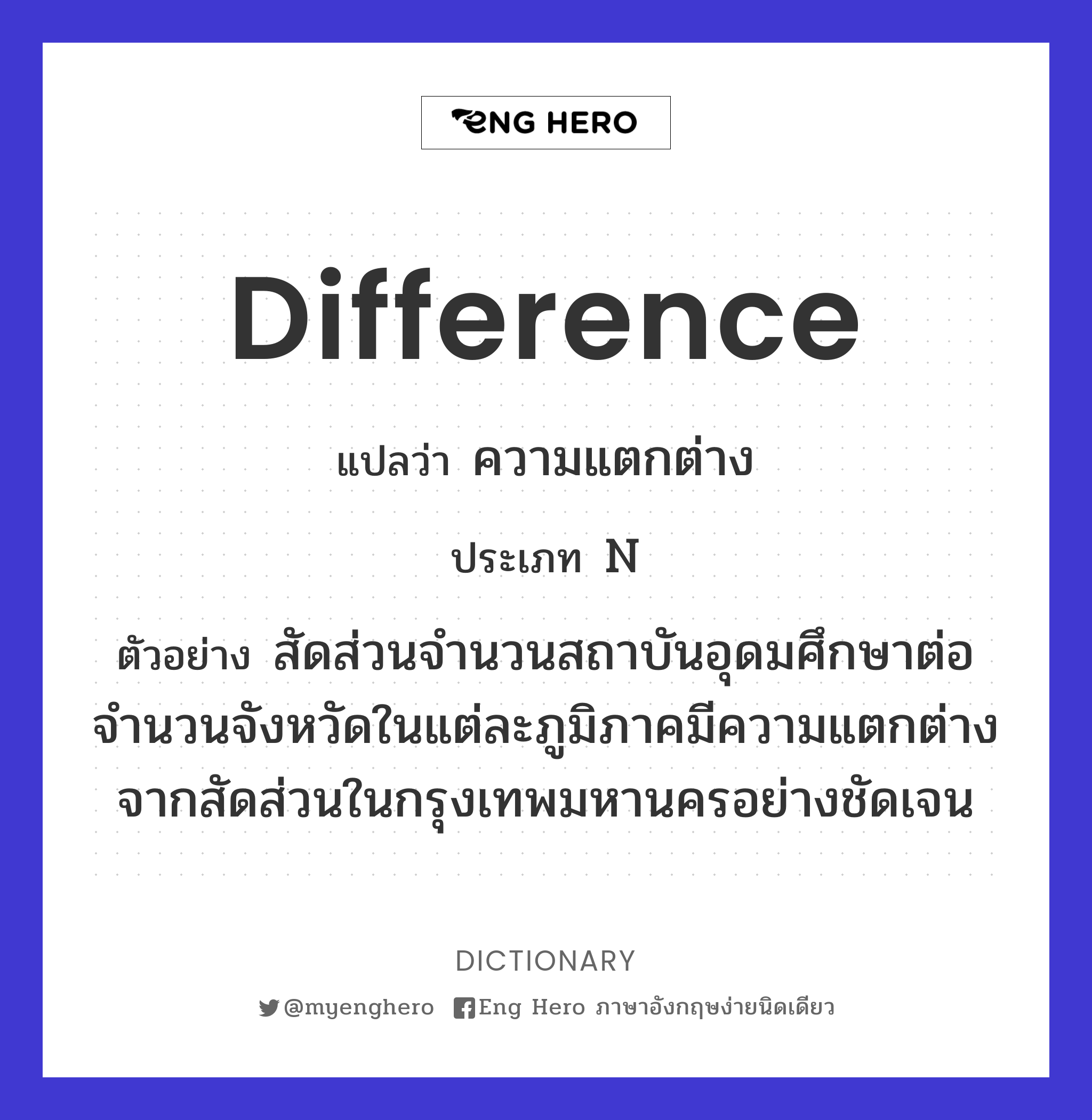 difference