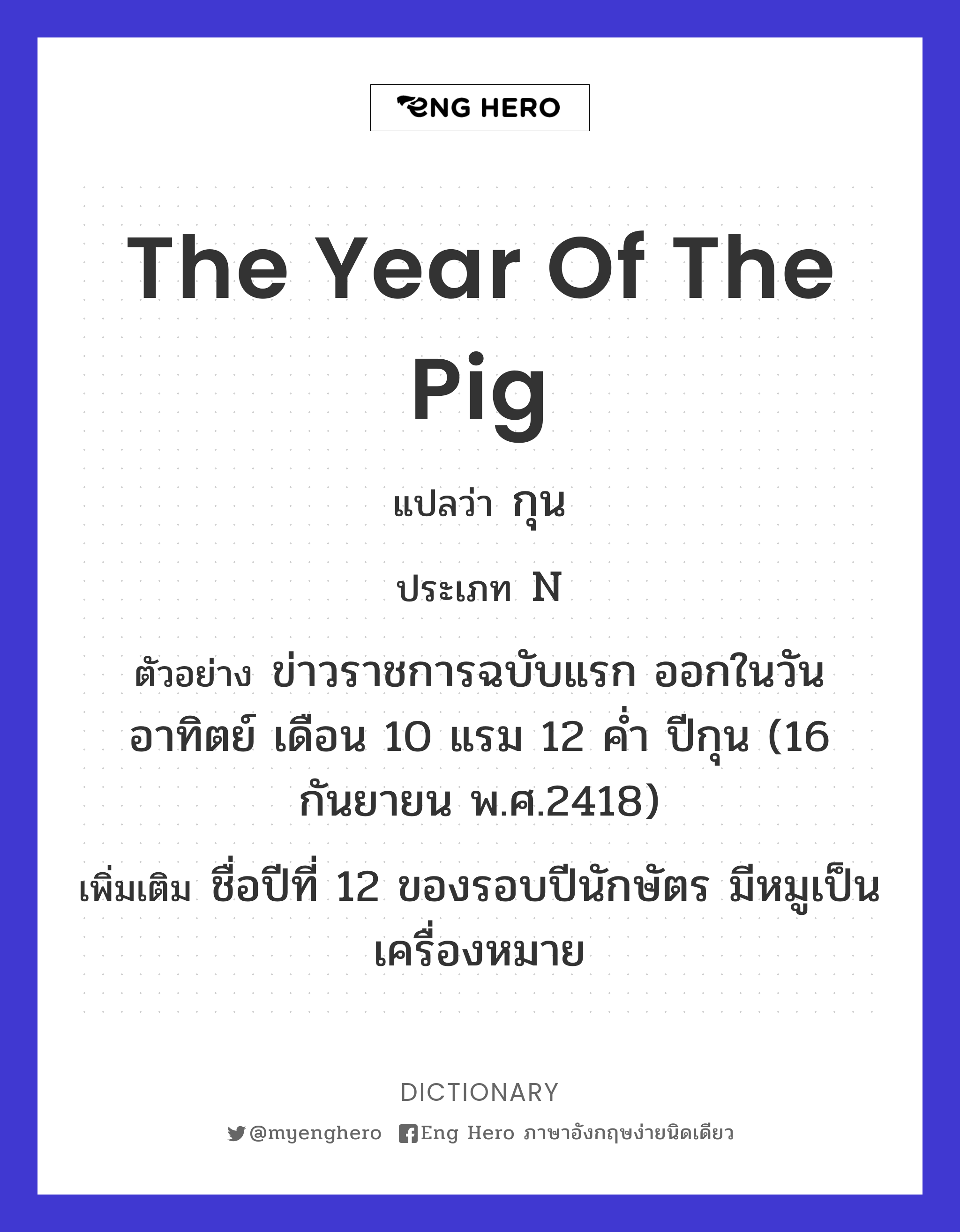 the year of the pig