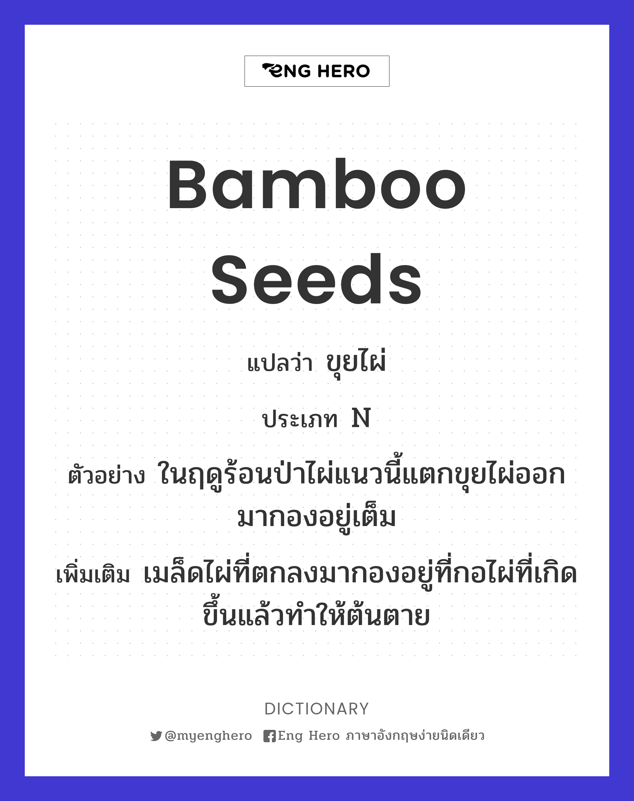 bamboo seeds
