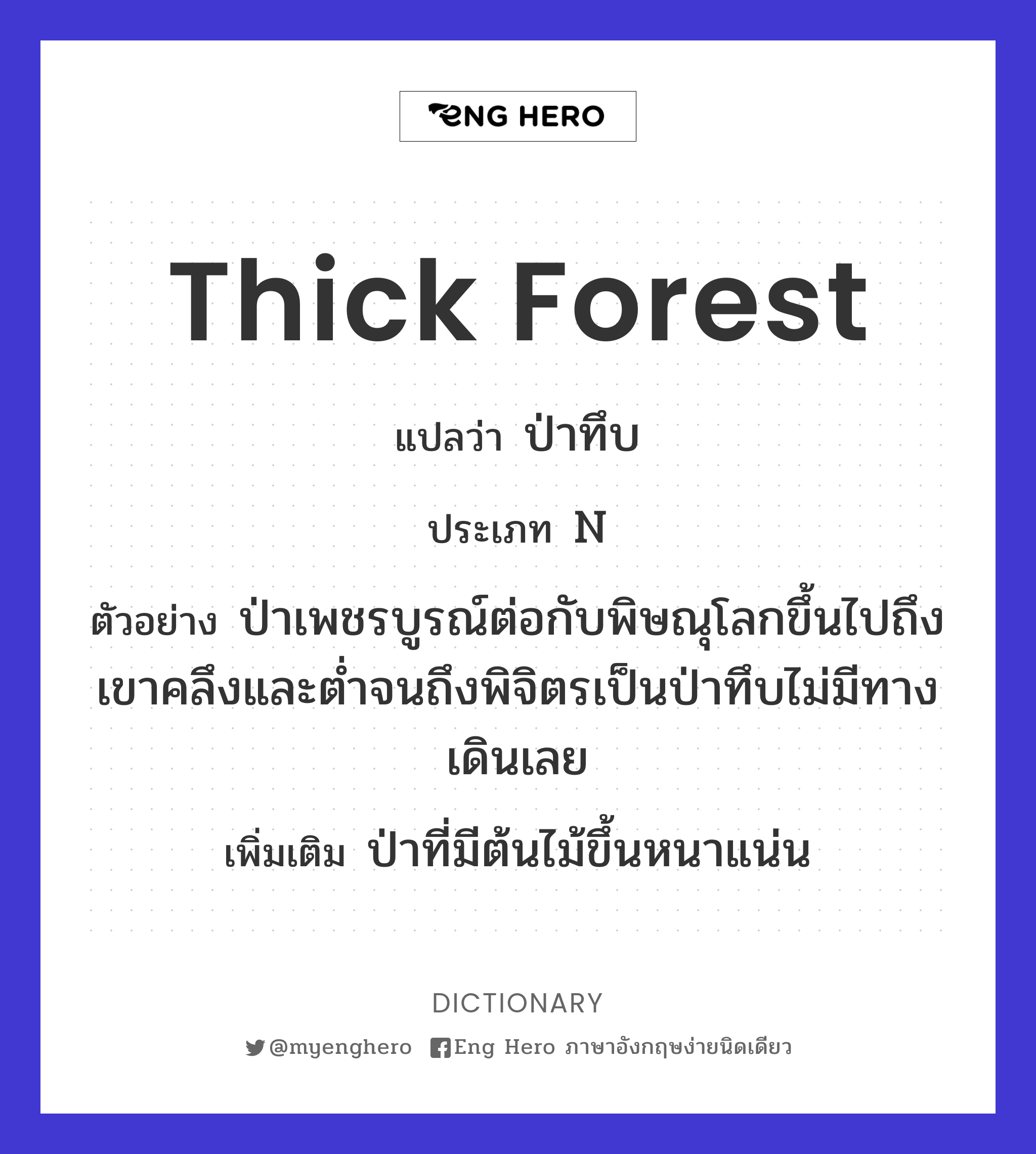 thick forest