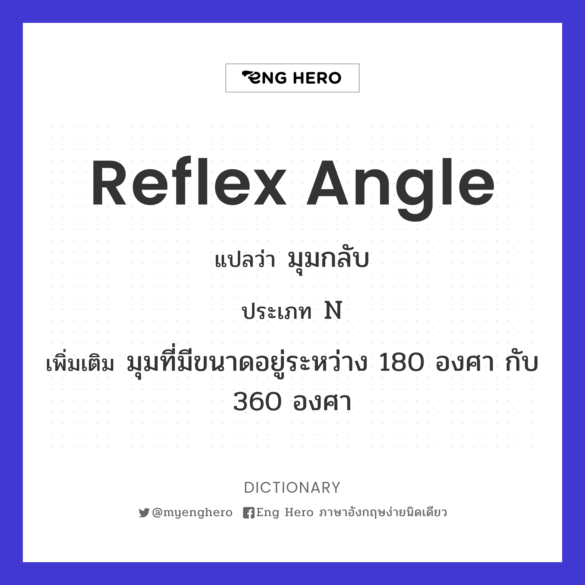 reflex angle