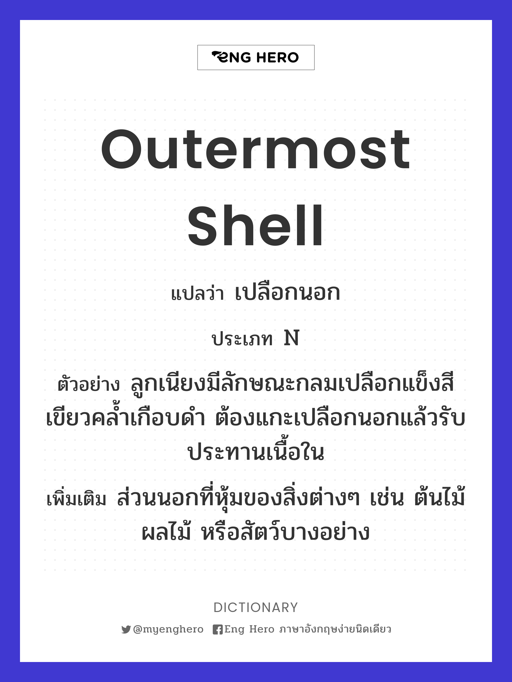 outermost shell