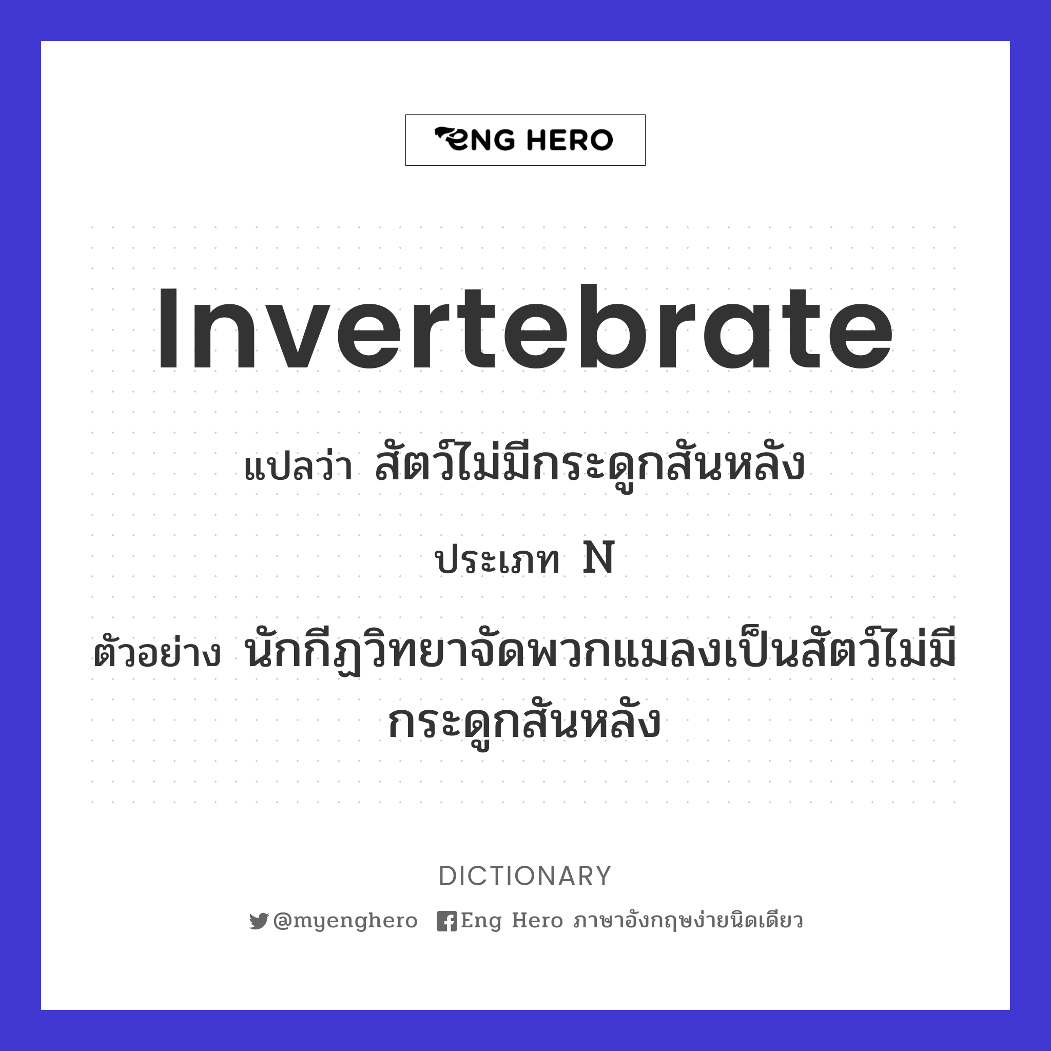 invertebrate