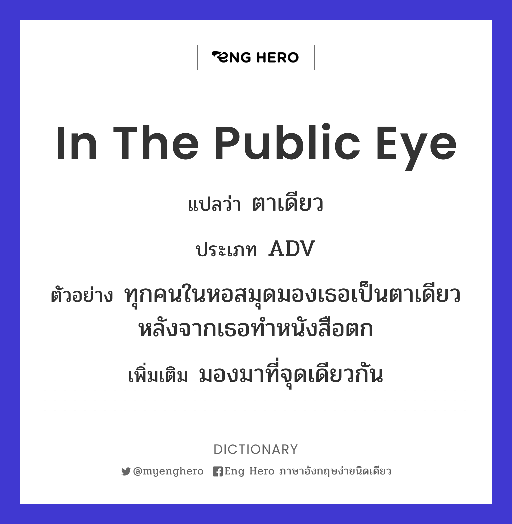 in the public eye