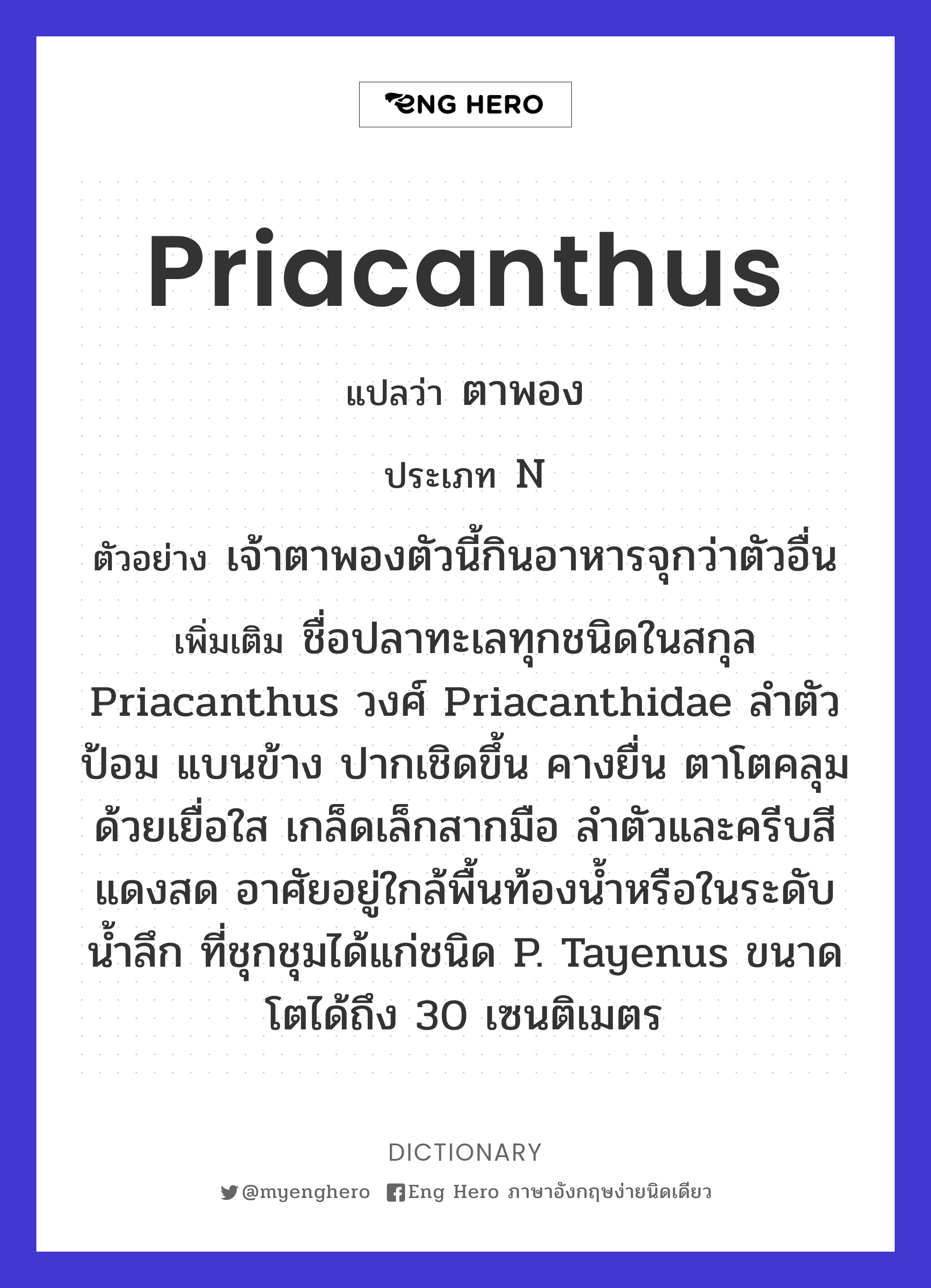 Priacanthus