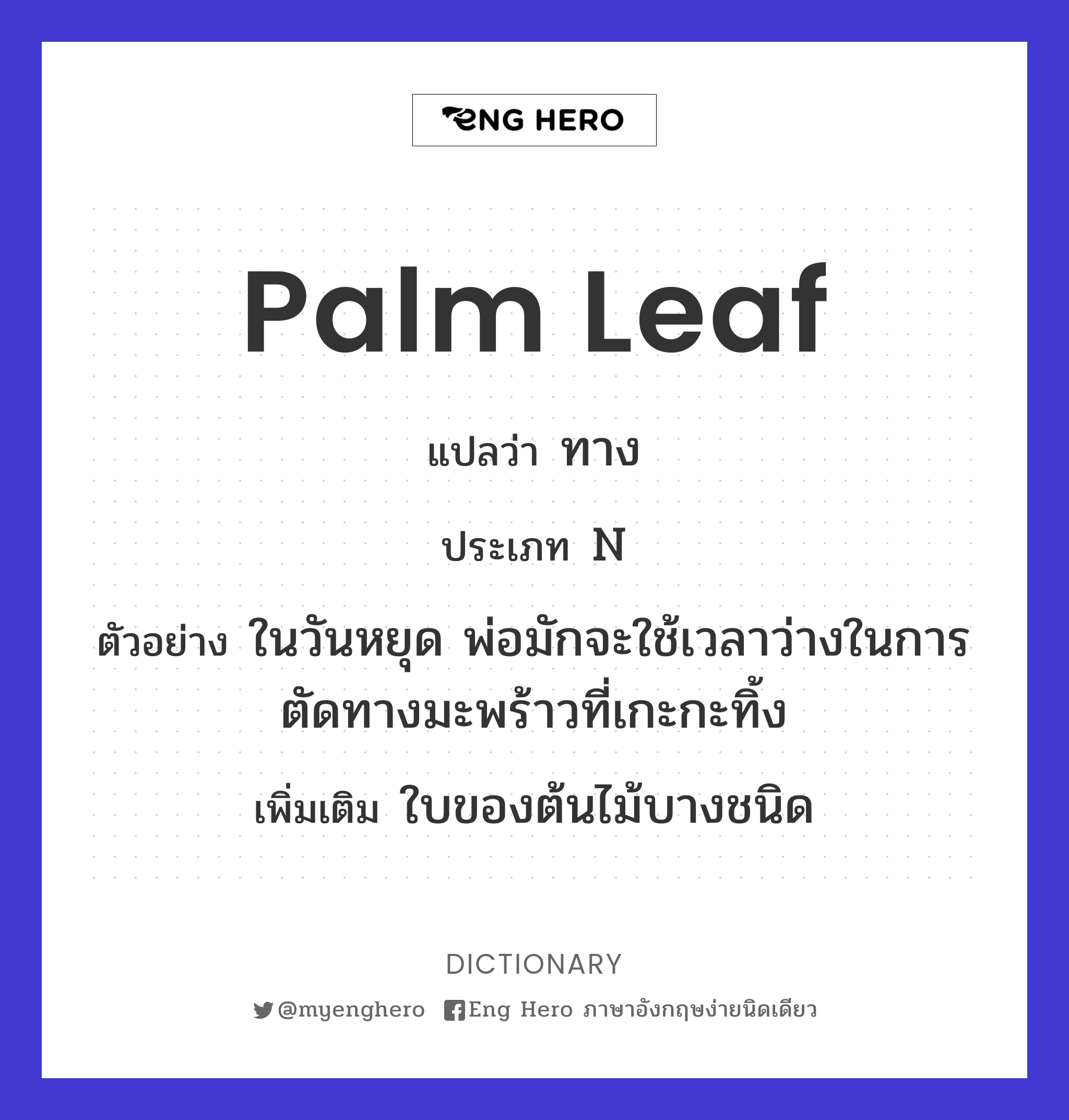 palm leaf