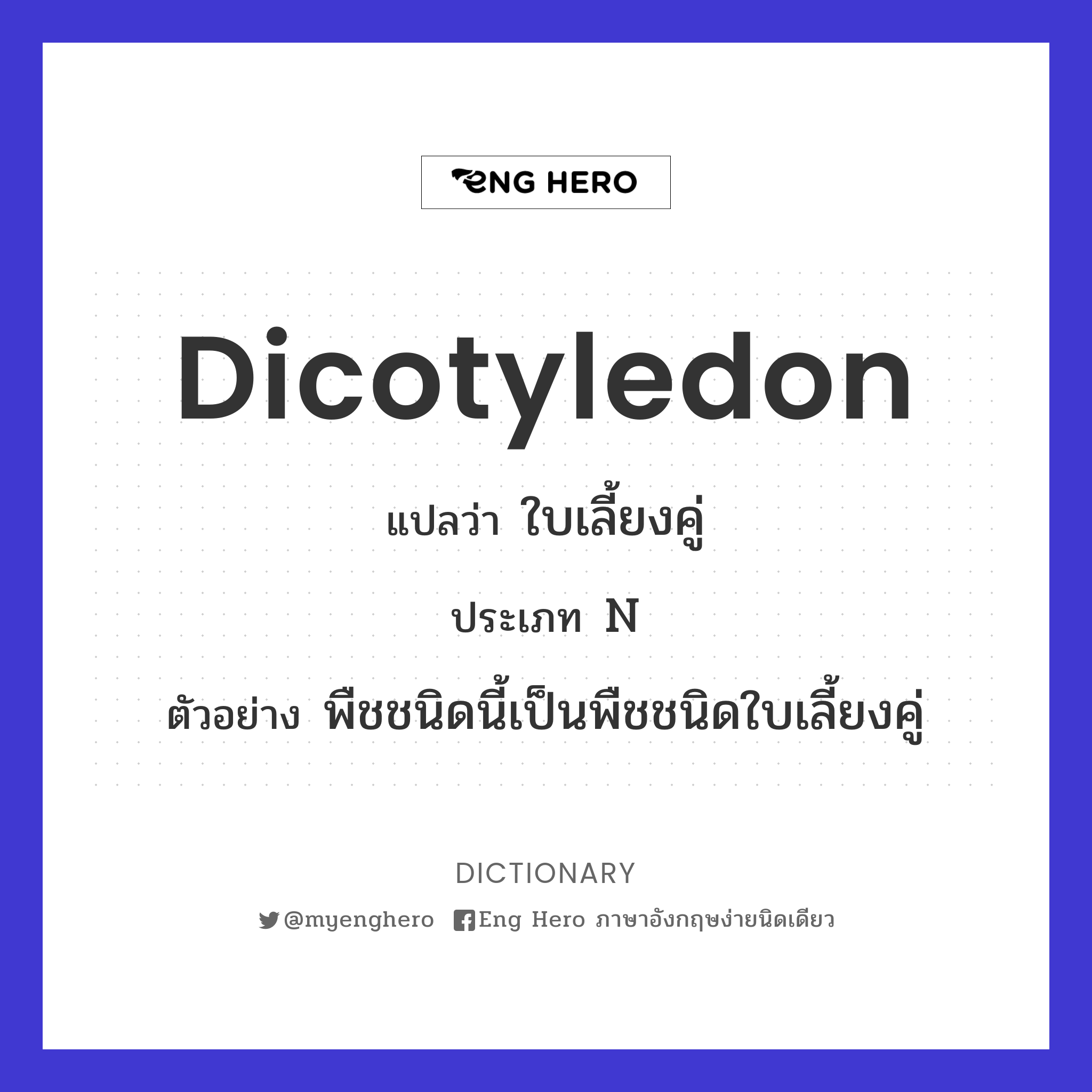 dicotyledon