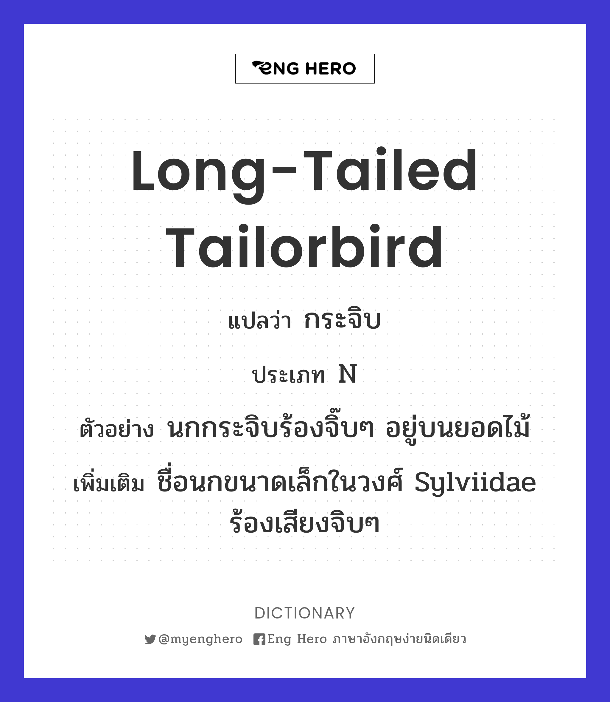 Long-tailed Tailorbird