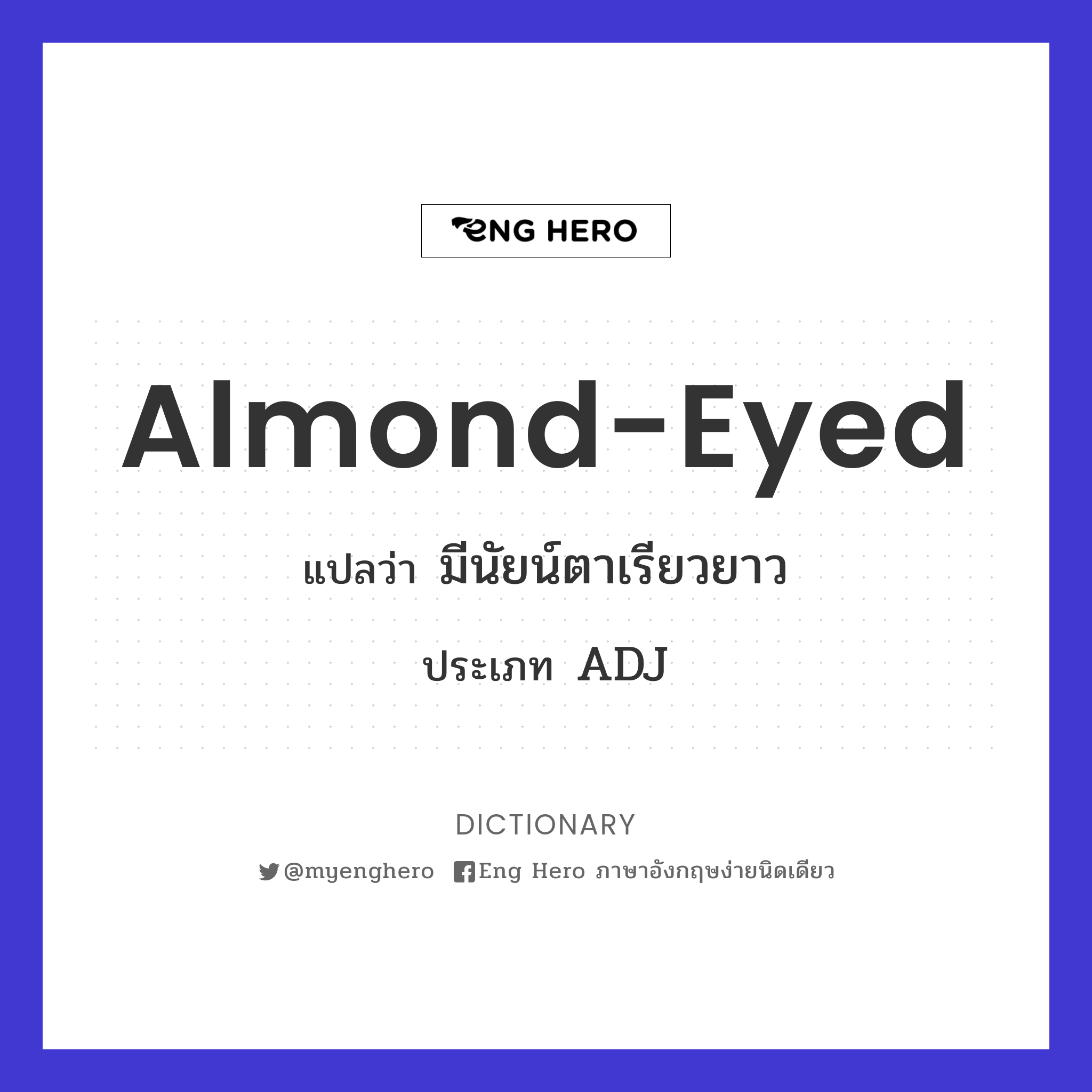 almond-eyed