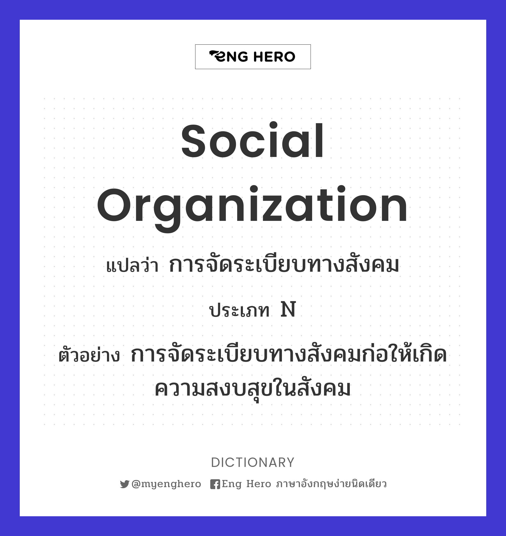 social organization