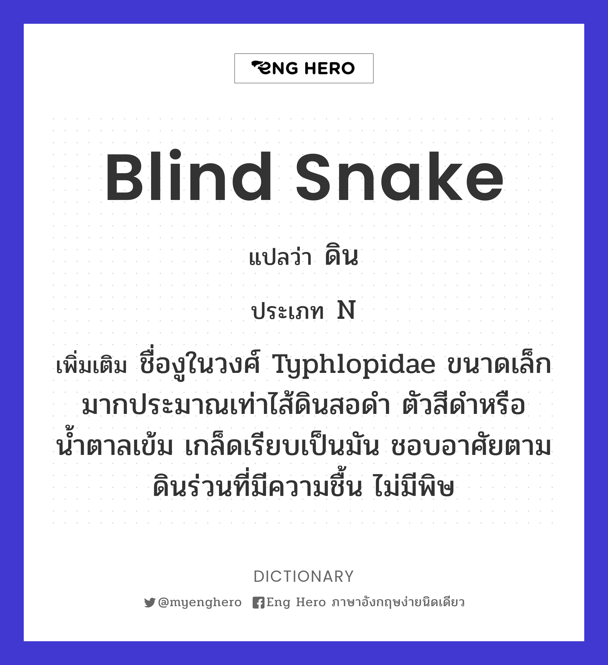 blind snake
