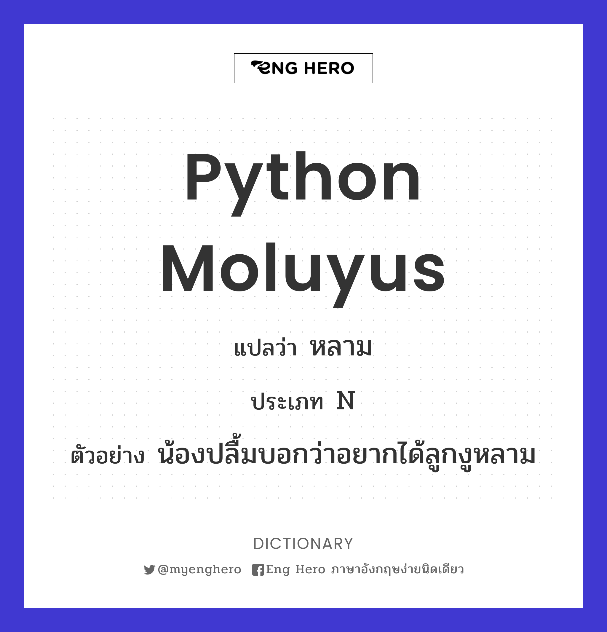 Python moluyus