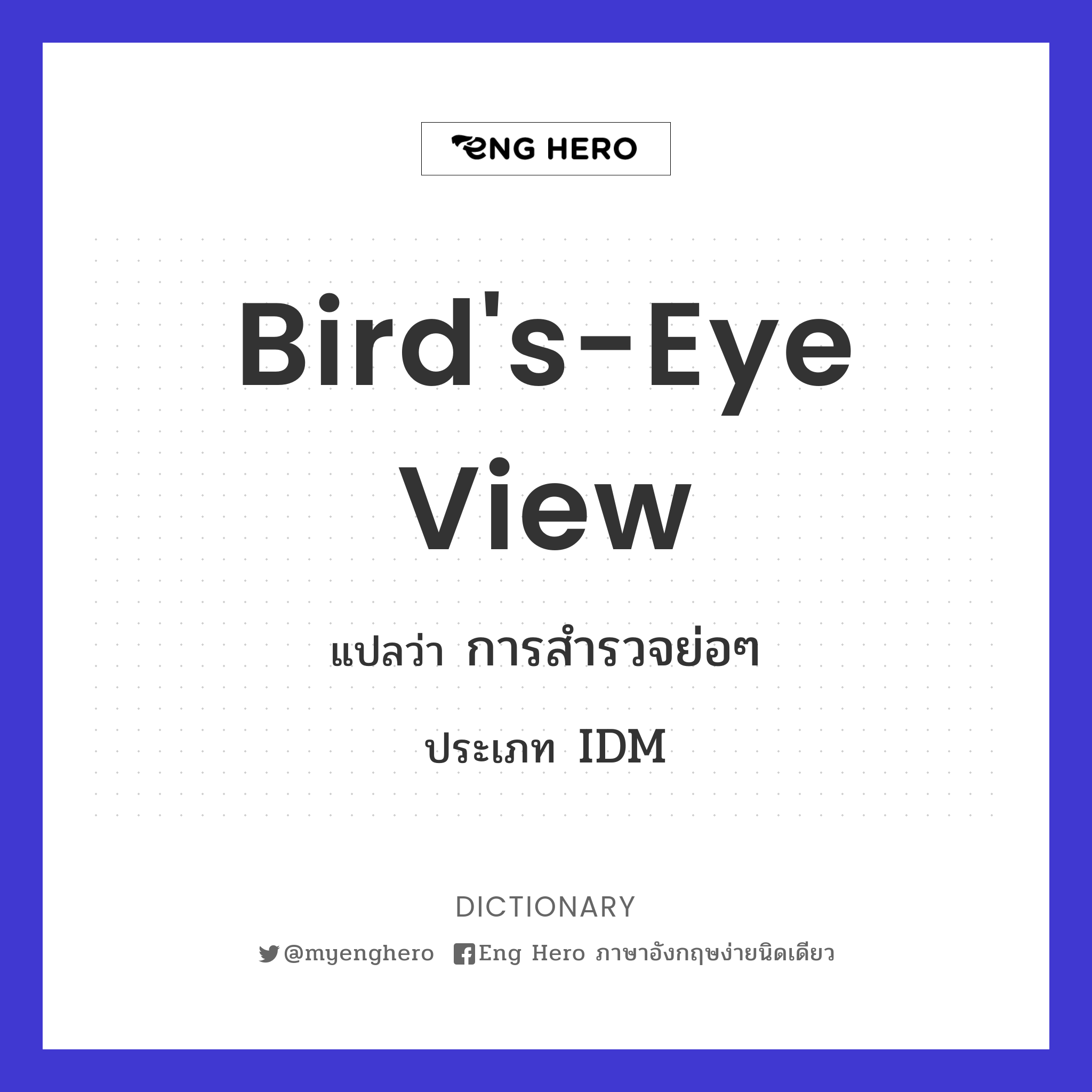 bird's-eye view