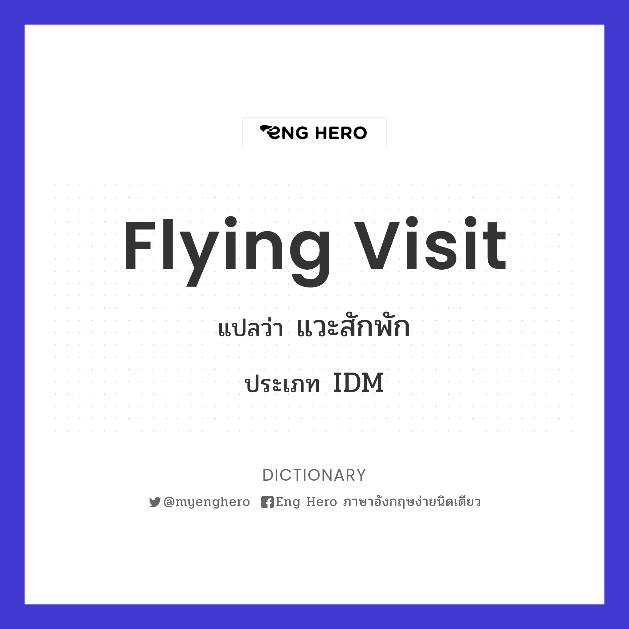 flying visit