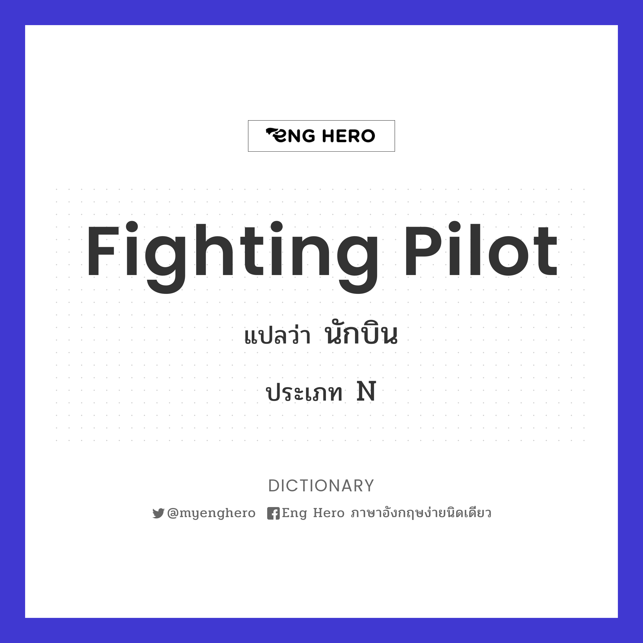 fighting pilot