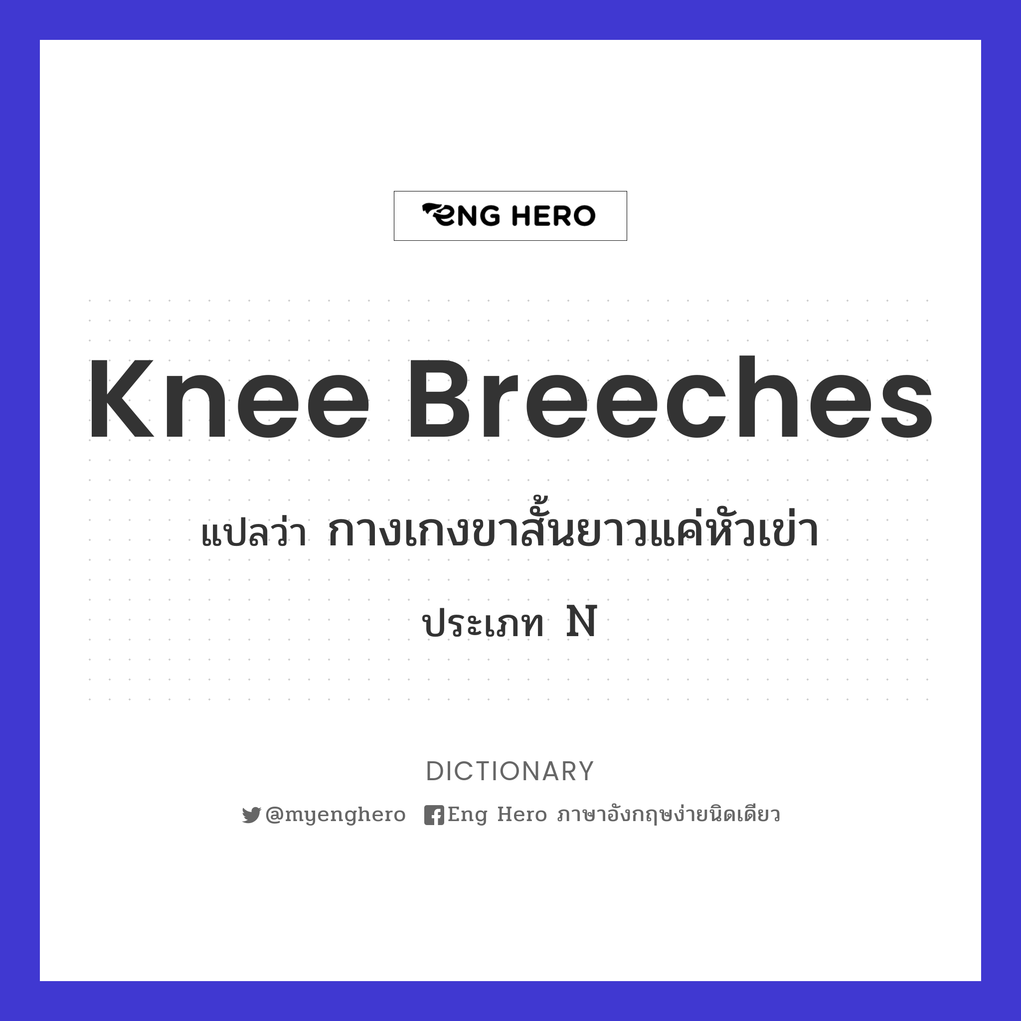knee breeches
