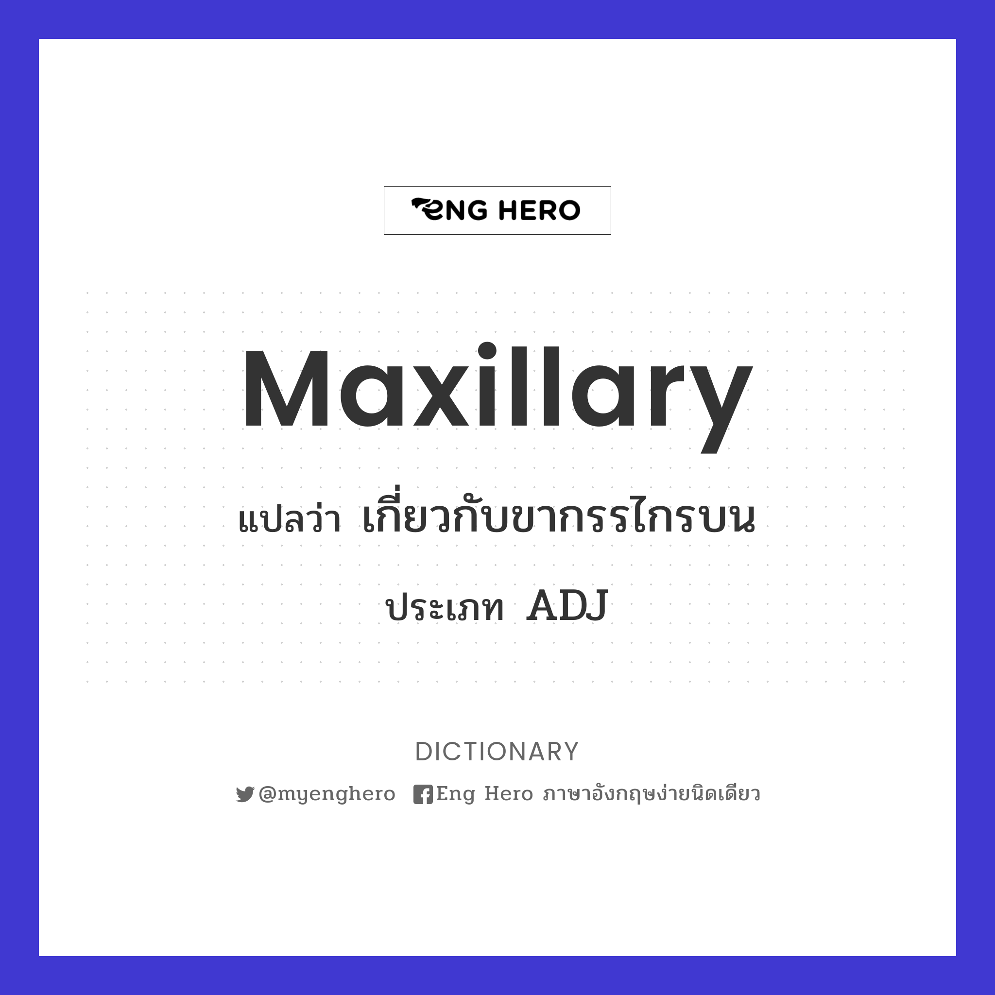 maxillary