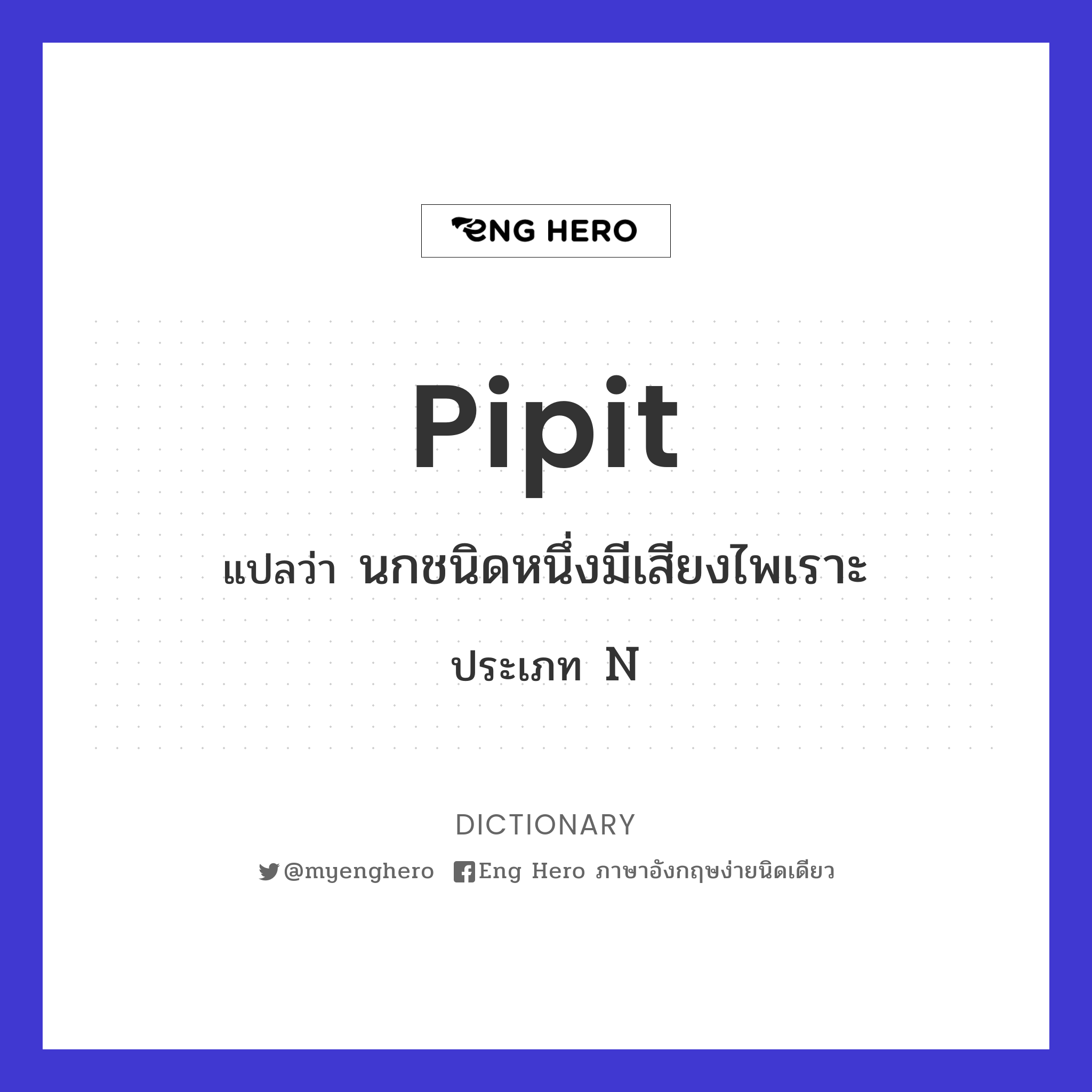 pipit