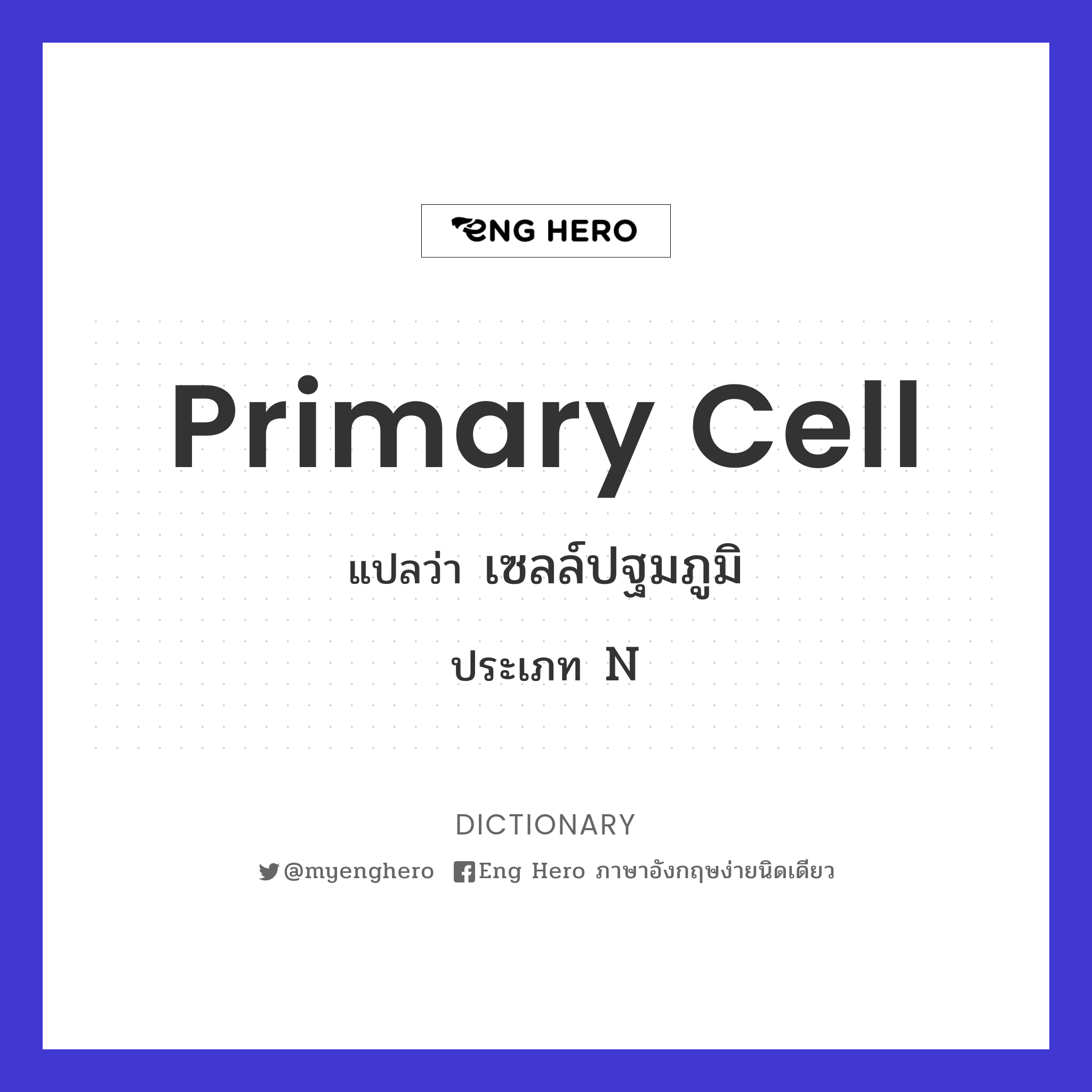 primary cell