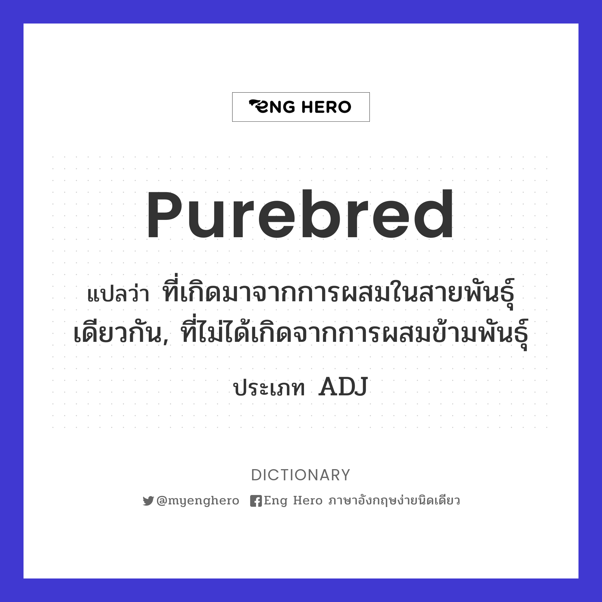 purebred