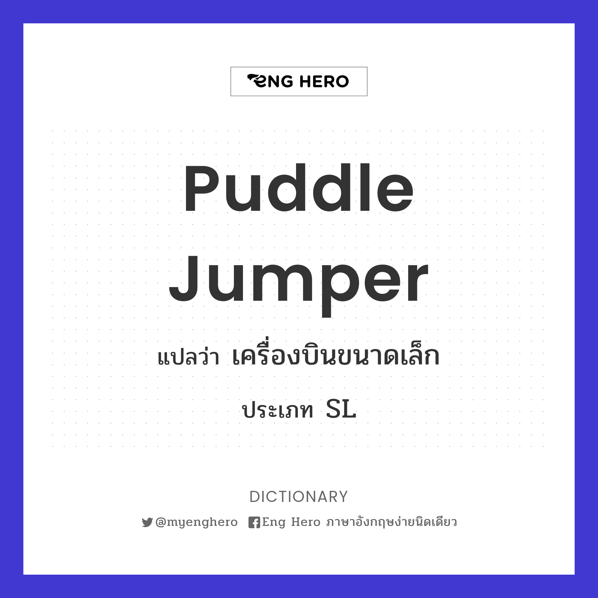 puddle jumper