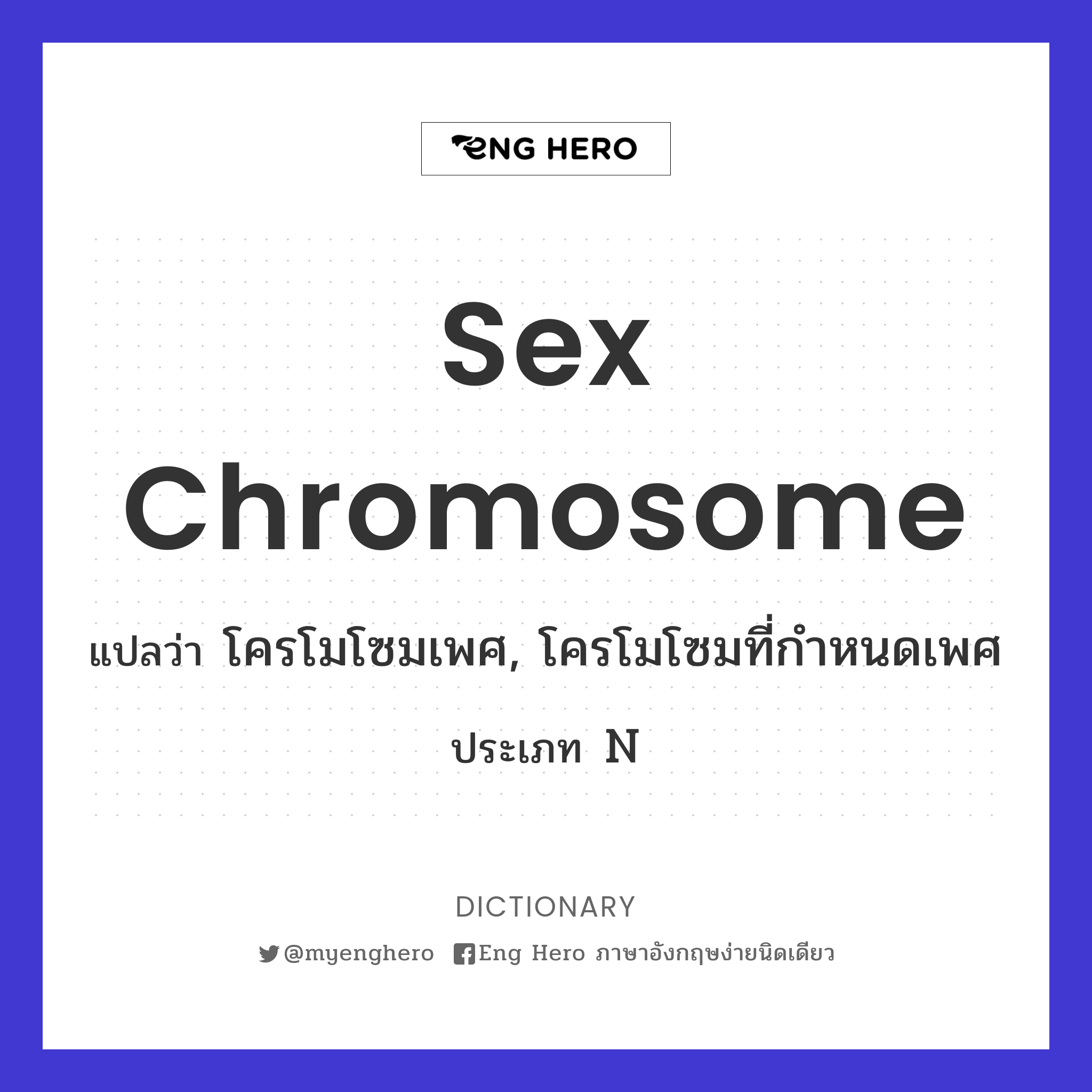 sex chromosome