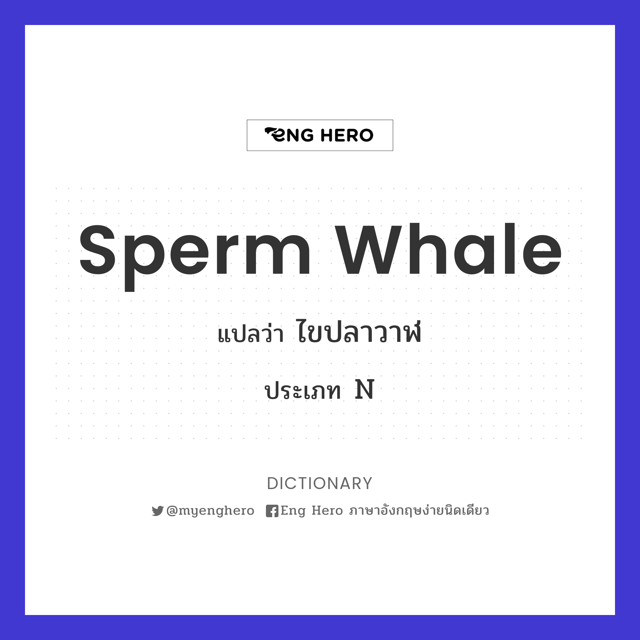 sperm whale