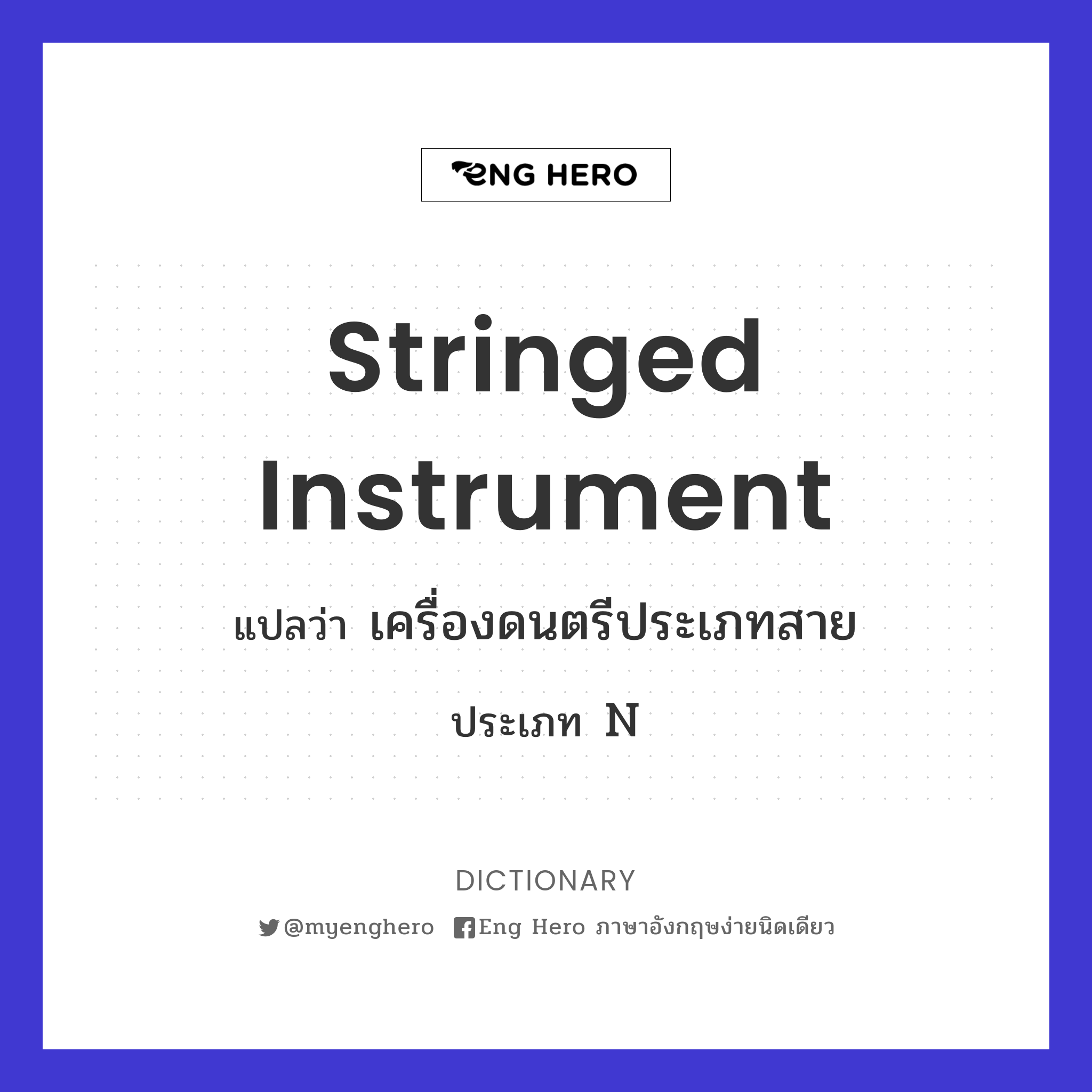 stringed instrument