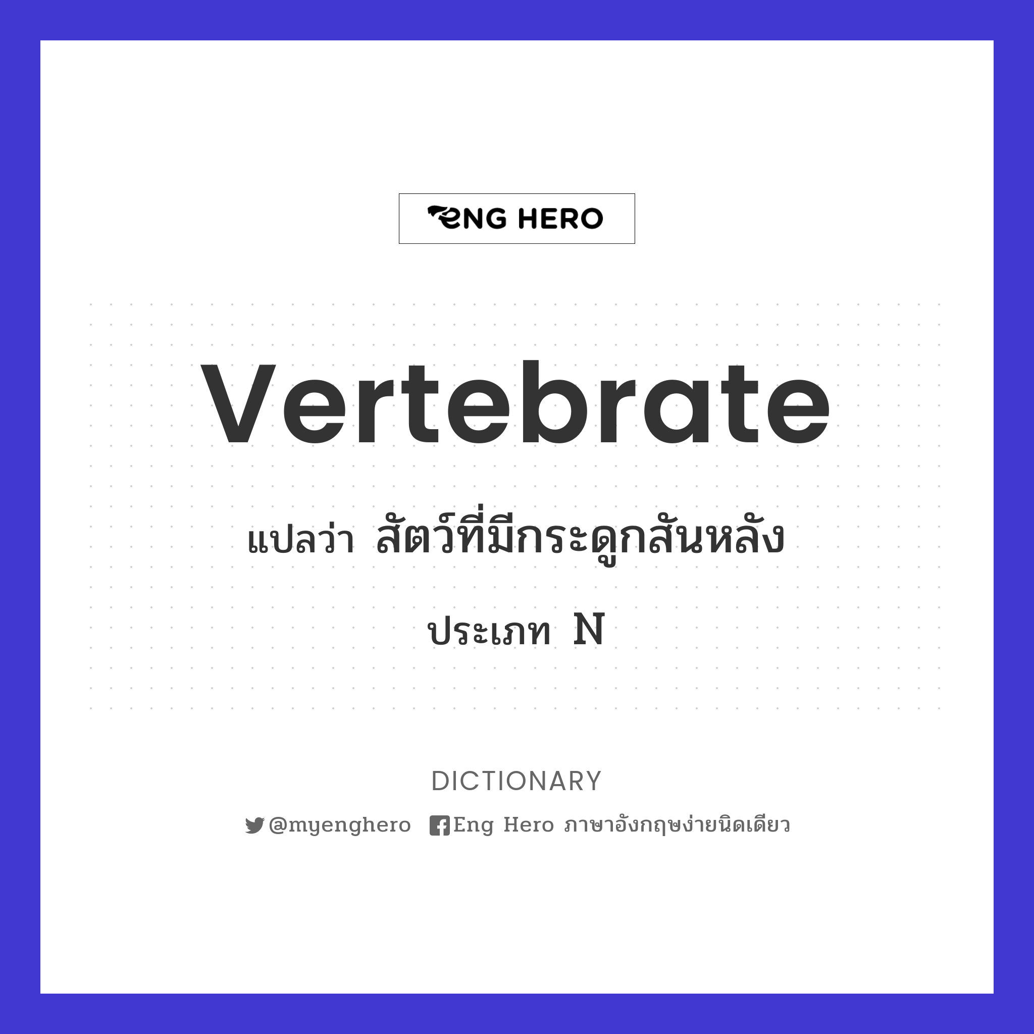 vertebrate