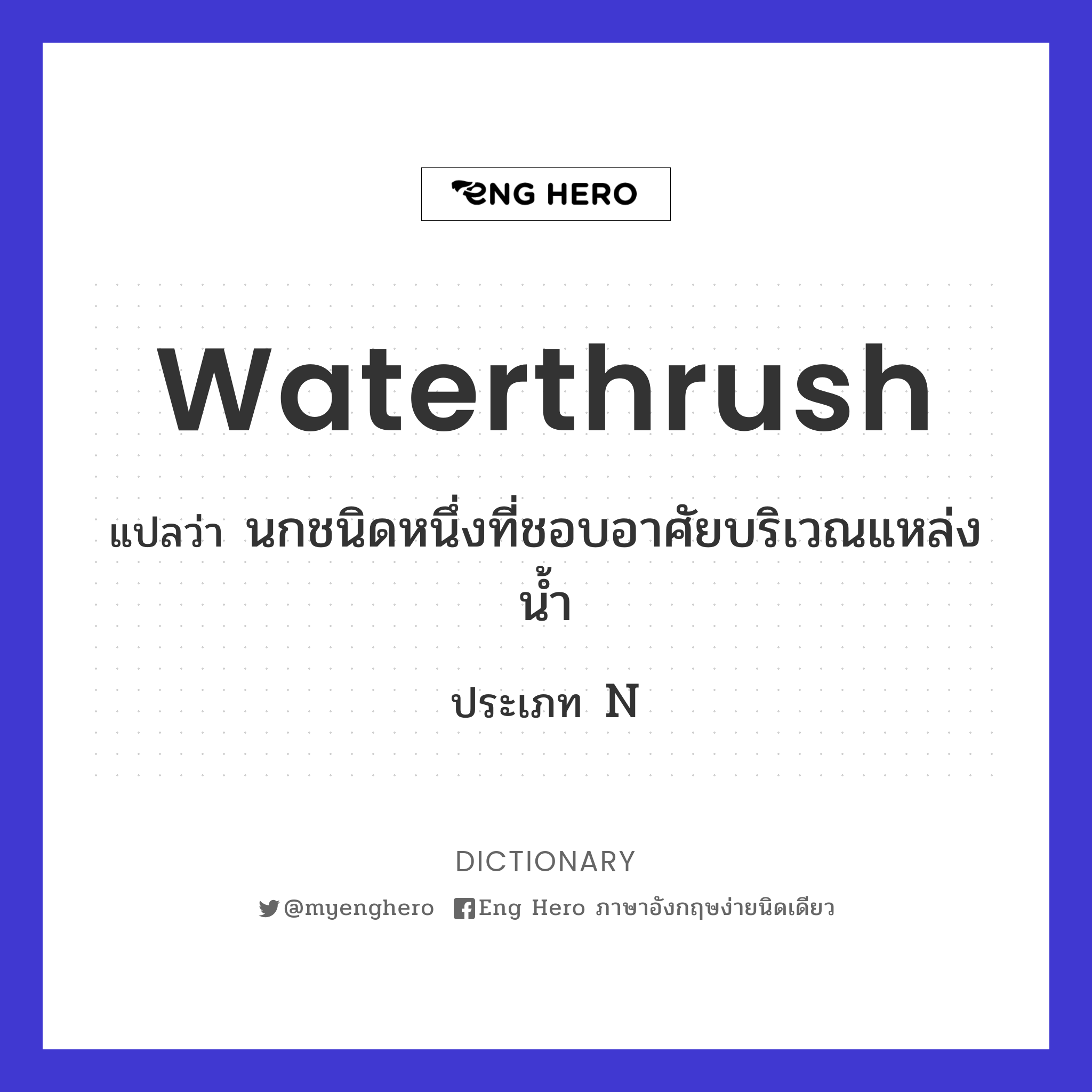 waterthrush