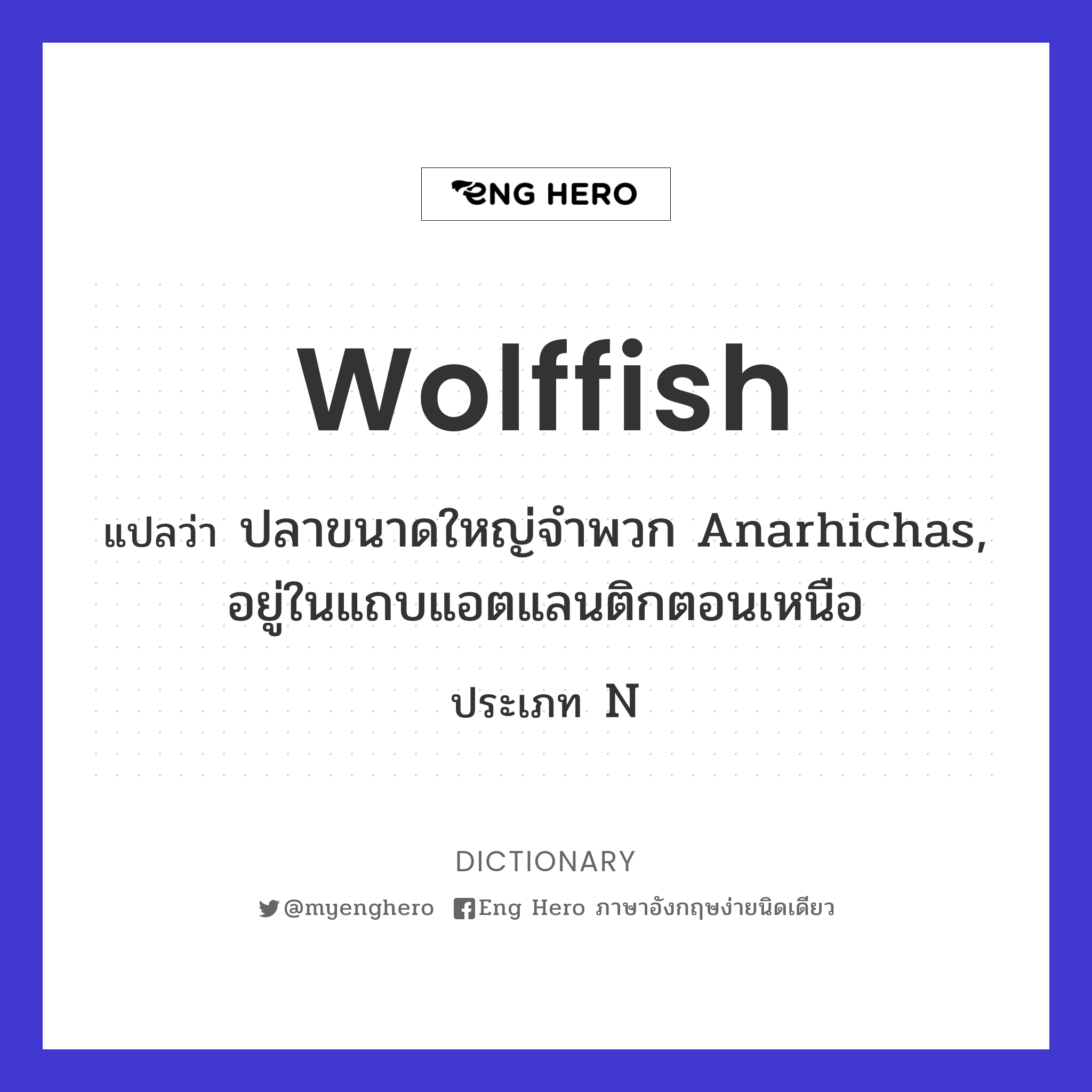 wolffish