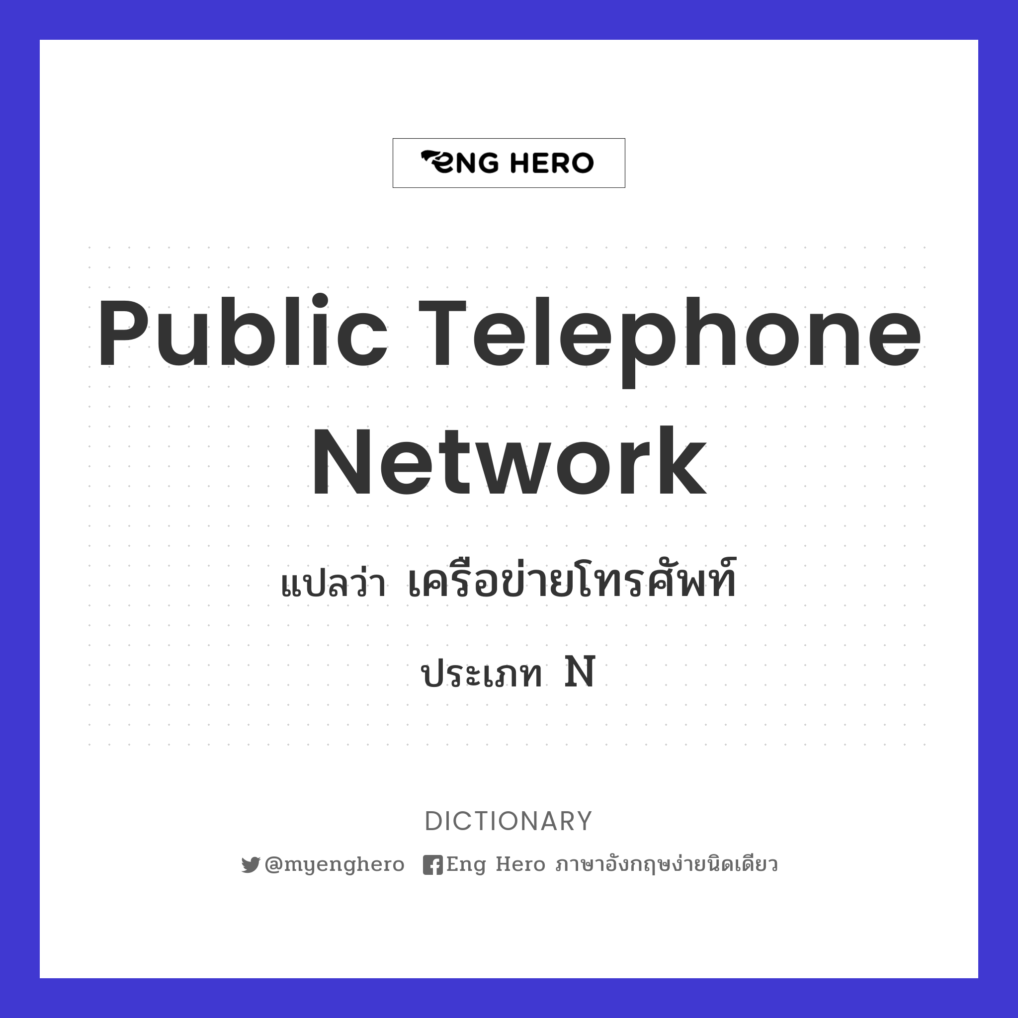 public telephone network