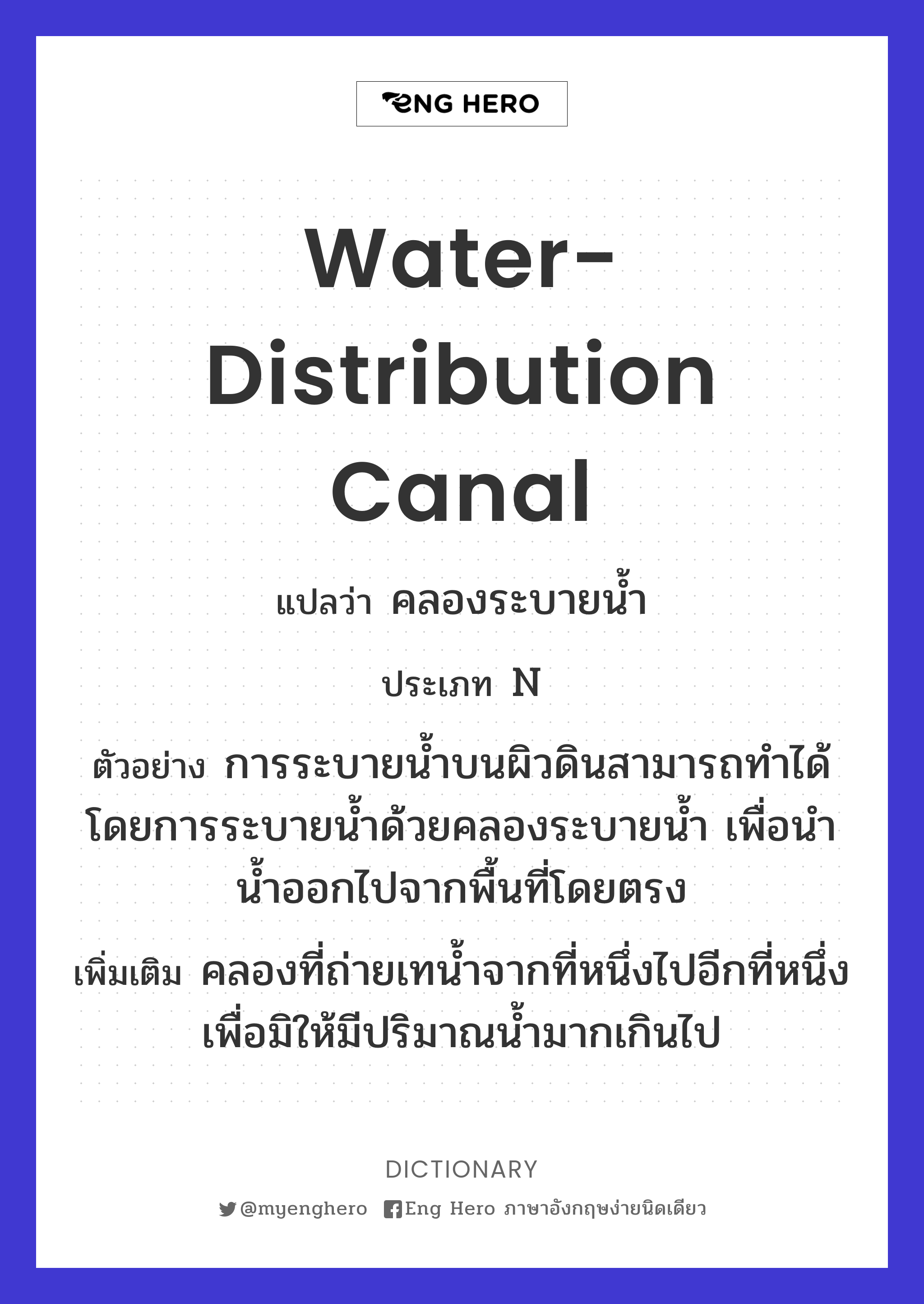 water-distribution canal